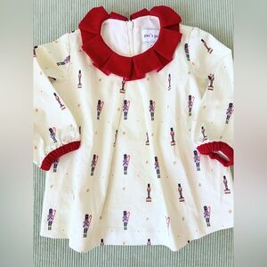 Christmas Nutcracker Petit Peony Holiday Dress EUC 12/18M like Pink Chicken